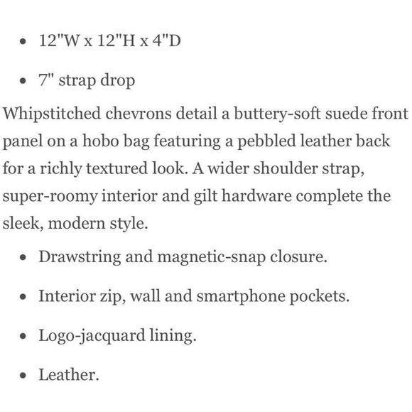 Vince Camuto Nella Hobo Shoulder Bag In Garden Rose EXCELLENT CONDITION - Picture 6 of 16